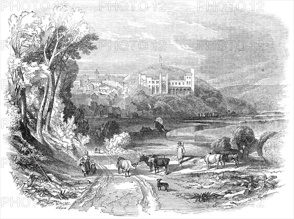 Arundel Castle and Town, 1845. Creator: Unknown.