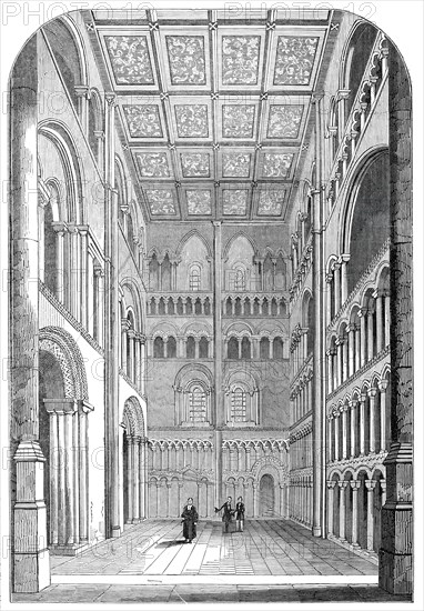 South-west transept of Ely Cathedral, restored, 1845. Creator: Unknown.