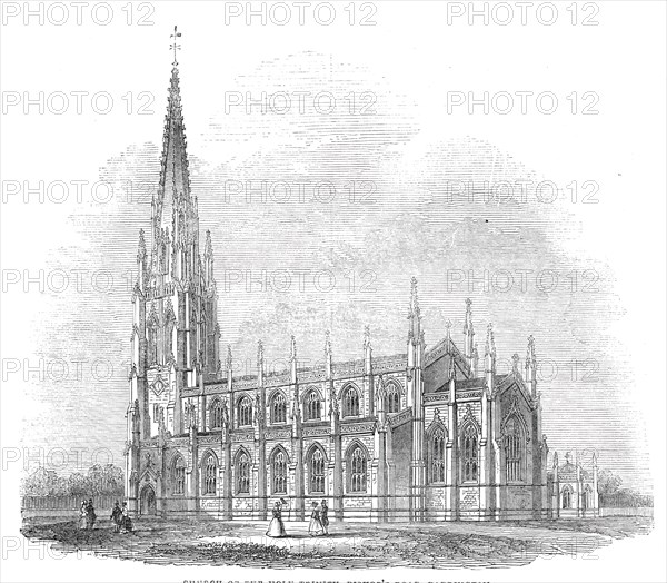 Church of the Holy Trinity, Bishop's-Road, Paddington, 1845. Creator: Unknown.