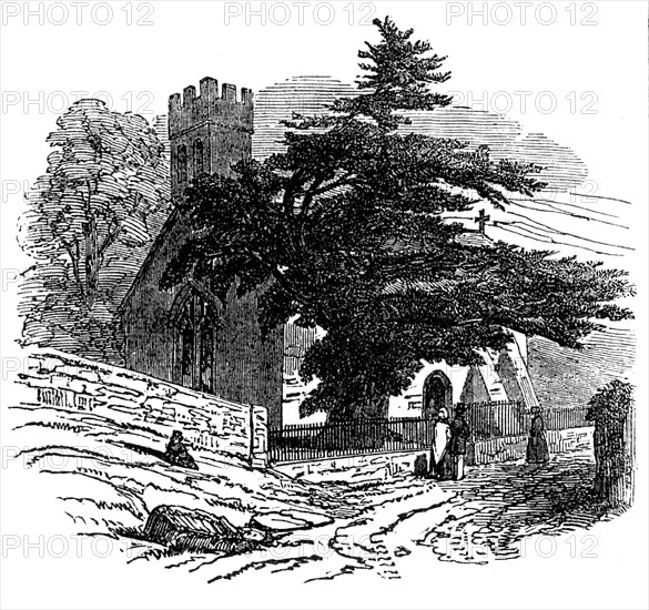 Charlecombe Church, near Bath, 1845. Creator: Unknown.