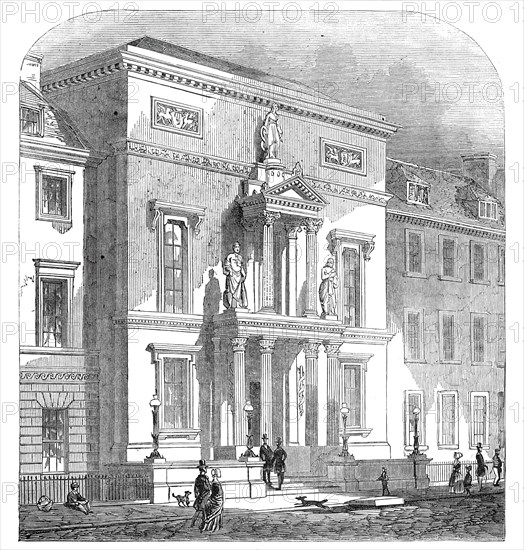 New Physicians' Hall, Edinburgh, 1845. Creator: Unknown.