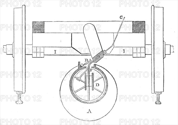 Cross section of the tube, &c., 1845. Creator: Unknown.