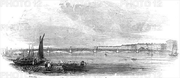 New Bridge at St. Petersburg, 1845. Creator: Unknown.