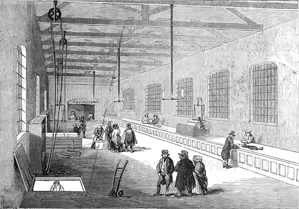 New foreign baggage warehouse, St. Katherine's Docks, 1845. Creator: Unknown.