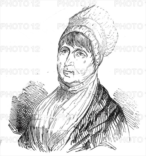 The late Mrs. Fry, 1845. Creator: Unknown.