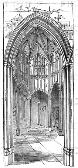 The Octagon Vestibule, Lincoln's Inn New Buildings, 1845. Creator: Unknown.