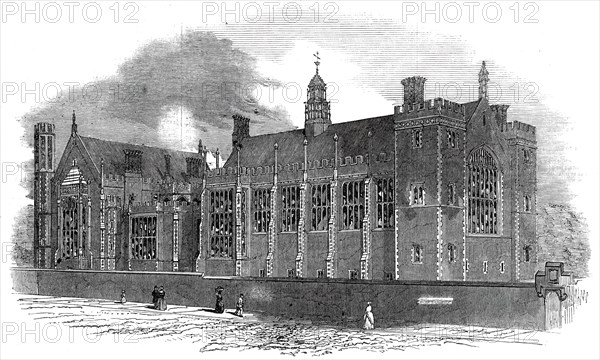 West front, Lincoln's Inn Fields, 1845. Creator: Unknown.