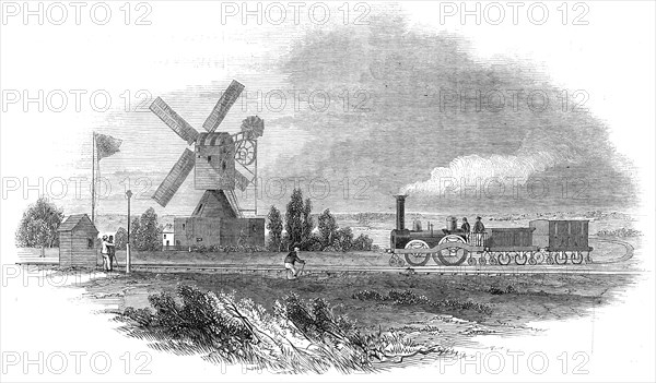 Prosser's Wooden Railway, Wimbledon Common, 1845. Creator: Unknown.
