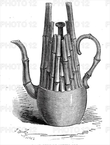 Rare Chinese coffee-pot, 1845. Creator: John Wykeham Archer.