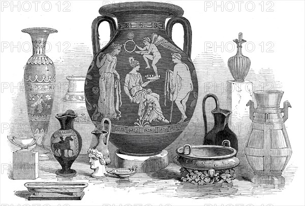 Etruscan vases, Chinese vessels, &c., 1845. Creator: Unknown.