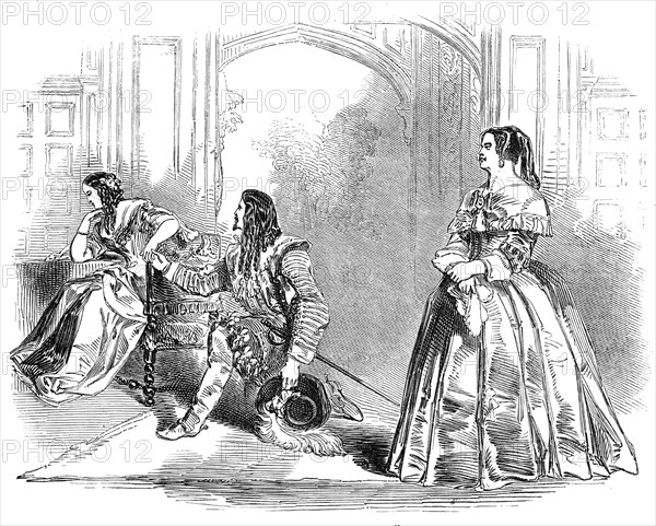 Scene from the new comedy of "The Maiden Aunt", at the Haymarket Theatre, 1845. Creator: Unknown.