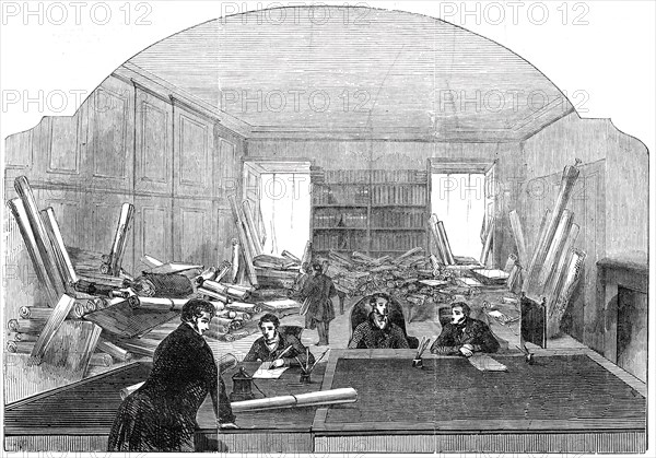 Railway Room, Office of the Board of Trade, 1845. Creator: Unknown.