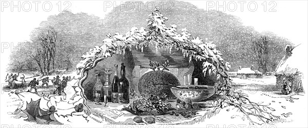 An English Christmas Home!, 1845. Creator: Ebenezer Landells.