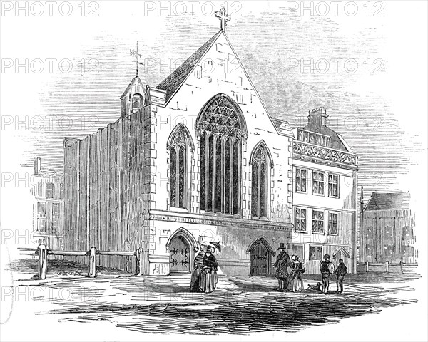 New French Protestant Episcopal Church, Bloomsbury, 1845. Creator: Unknown.