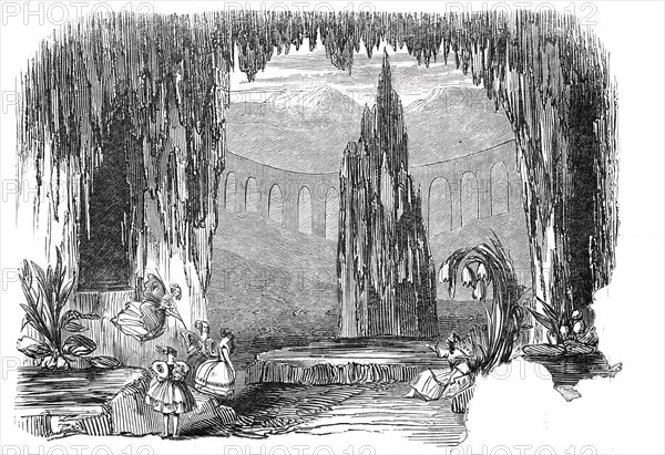 Scene from the new pantomime of "The Key of the Kingdom", at the Princess' Theatre, 1845.  Creator: Unknown.