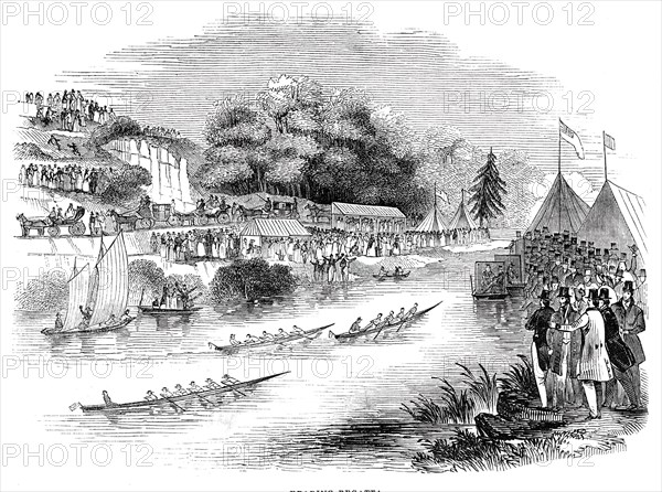 Reading Regatta, 1844. Creator: Unknown.