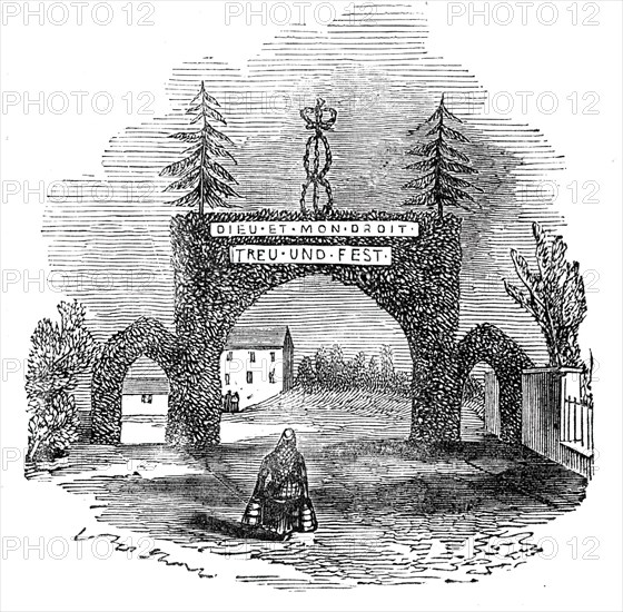 Arch at Coupar Angus, 1844. Creator: Unknown.