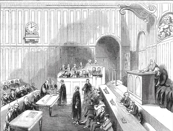 Ancient ceremony of Chopping Sticks, and Counting Horse-shoes and Hob-nails...1844. Creator: Unknown.