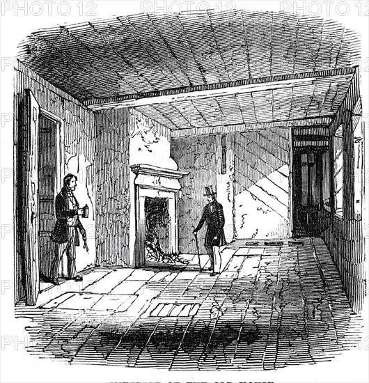 Interior of the old house, 1844. Creator: Unknown.