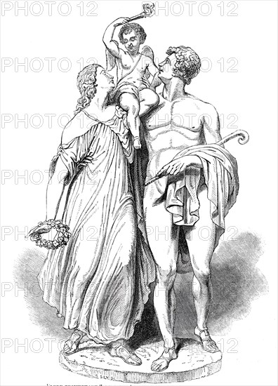 Love Triumphant, by Mr McDowell, A, at the Exhibition of the Royal Academy, 1844. Creator: Unknown.