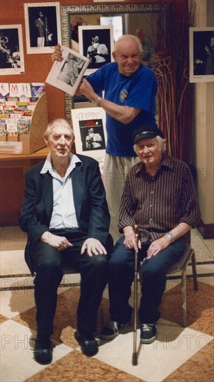 Mick Mulligan, Frank Parr, Ian Christie, Blackpool Jazz Party, 2005.