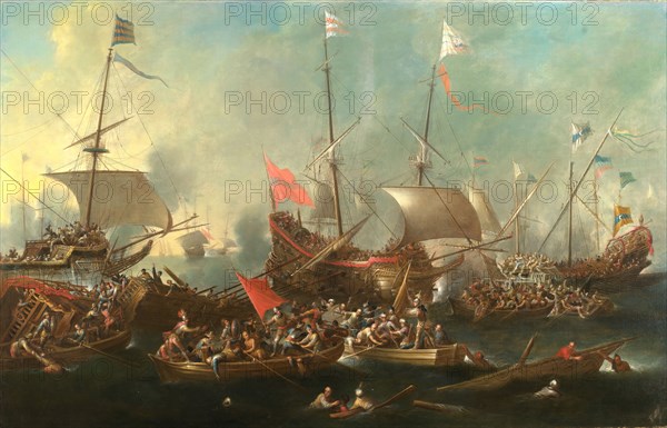 The Battle of Lepanto - A Sea Battle between Christians and Barbary Corsairs