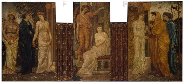 Cupid and Psyche - Palace Green Murals - Psyche's Sisters visit her at Cupid's House