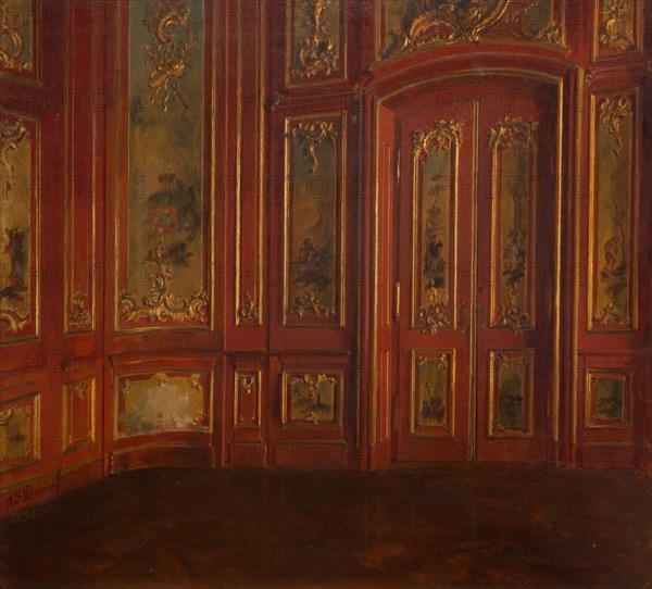 Interior Of A Room With Rococo Panelling