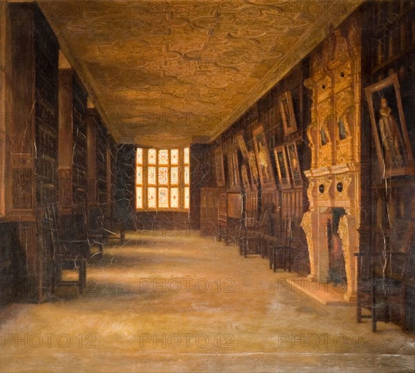 View Of The Long Gallery At Aston Hall