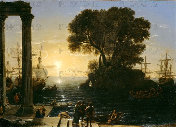 Coastal Scene with the Embarkation of Saint Paul