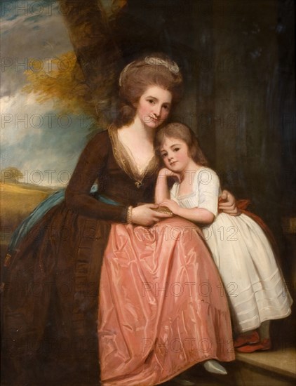 Portrait Of Mrs Bracebridge And Her Daughter Mary