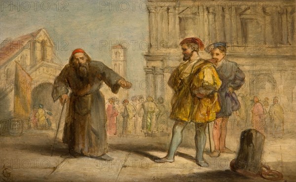 Scene From Shakespeare's The Merchant Of Venice