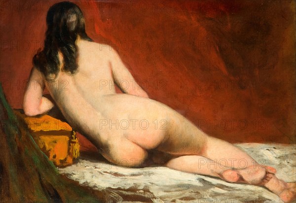 Nude Study Of A Reclining Woman