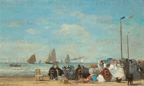 Beach Scene at Trouville