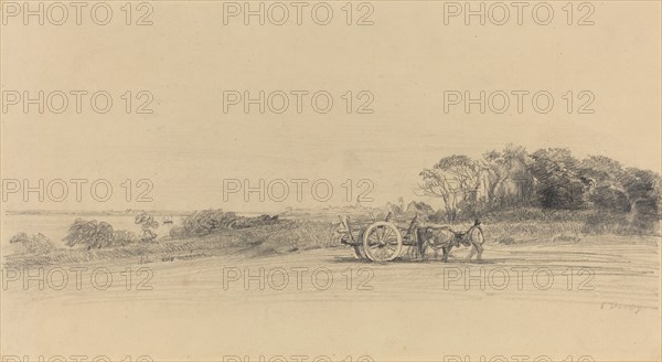 L'Ile aux Moines with Figure and Cart