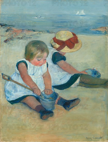 Children Playing on the Beach