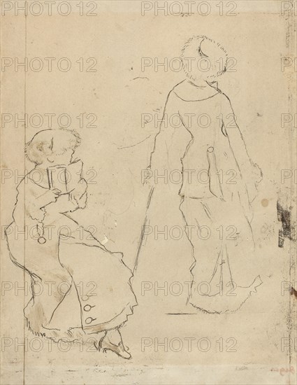 Study for "Mary Cassatt at the Louvre" [verso]