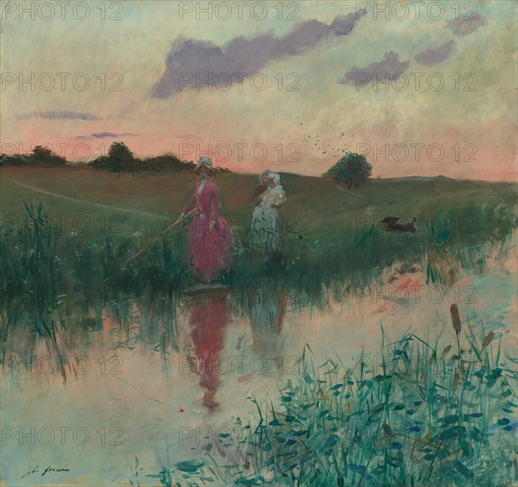 The Artist's Wife Fishing