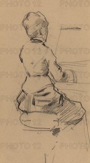 Young Woman Seated at a Piano [verso]