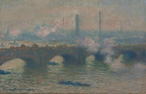 Monet, Pont de Waterloo, jour gris