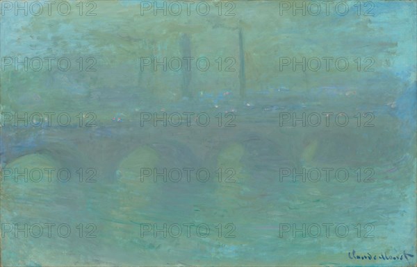 Monet, Pont de Waterloo, au crépuscule