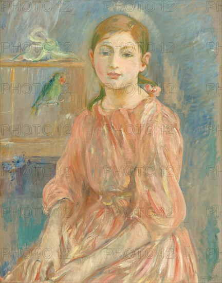 The Artist's Daughter with a Parakeet