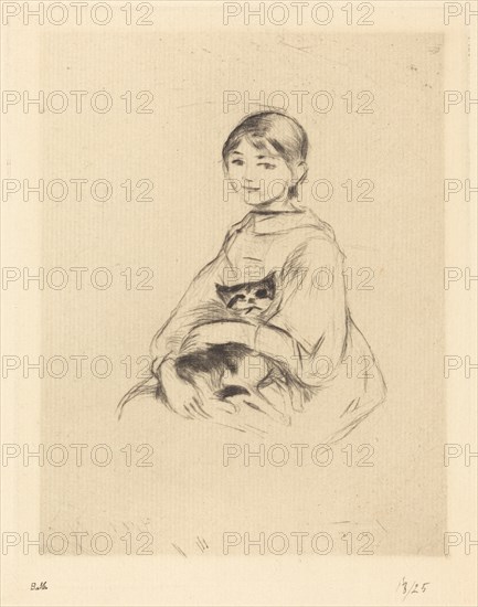 Little Girl with Cat