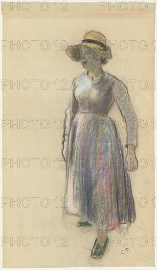 A Peasant Girl in a Straw Hat