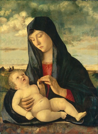 Madonna and Child in a Landscape