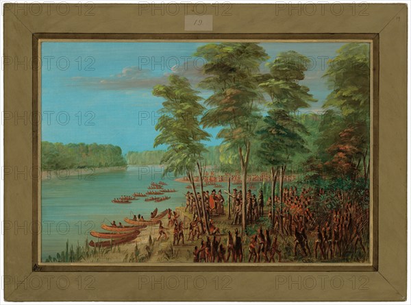 La Salle Taking Possession of the Land at the Mouth of the Arkansas. March 10