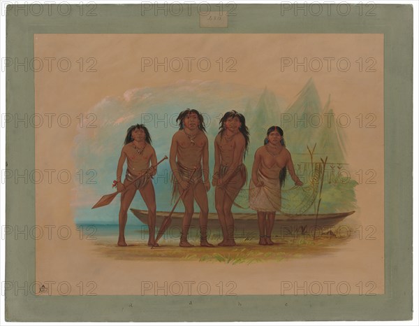 Four Fuegian Indians