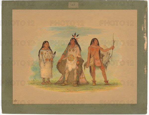 Three Minatarree Indians