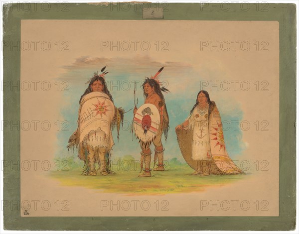 Three Riccarree Indians