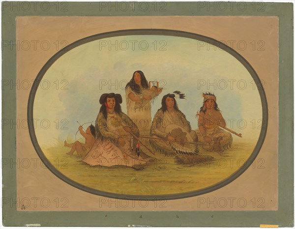 The Sioux Chief with Several Indians